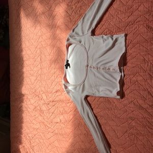 pink long sleeve crop top